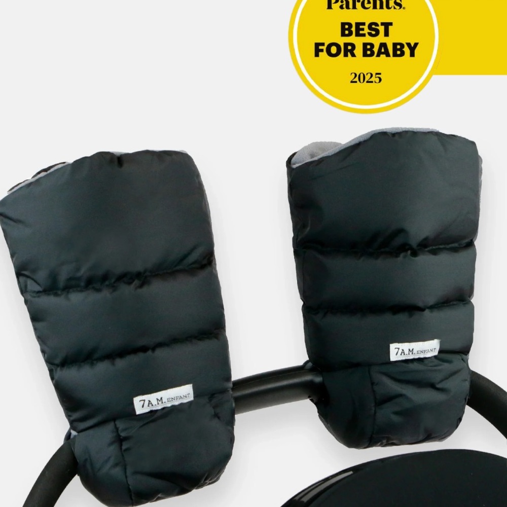 7 AM Enfant Black Warmmuffs Stroller Hand Muffs HM212